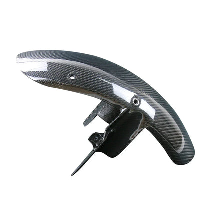 Parafango moto in carbonio, accessorio tuning Da300Cavalli, finitura lucida