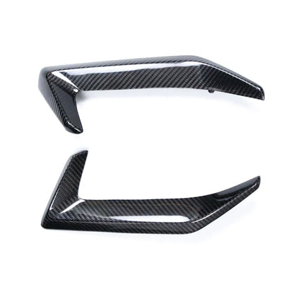 Coppia di alette auto tuning in carbonio, accessori Da300Cavalli per esterni veicoli.