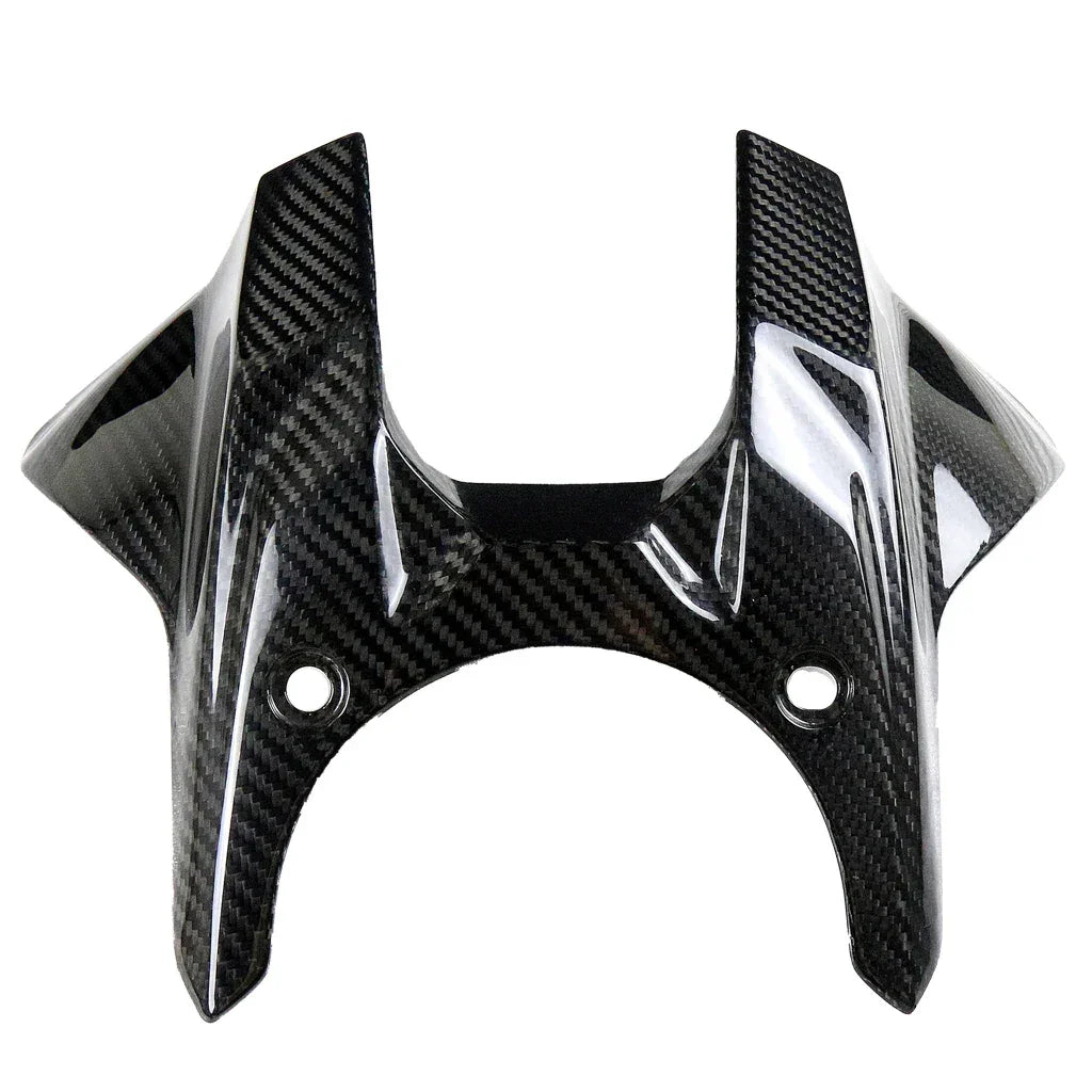 Carena anteriore moto in carbonio lucido, ricambio tuning Da300Cavalli