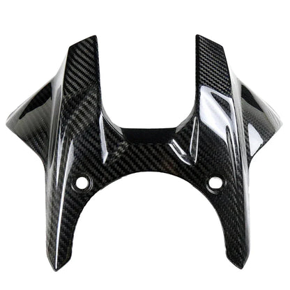 Carena anteriore moto in carbonio lucido, ricambio tuning Da300Cavalli