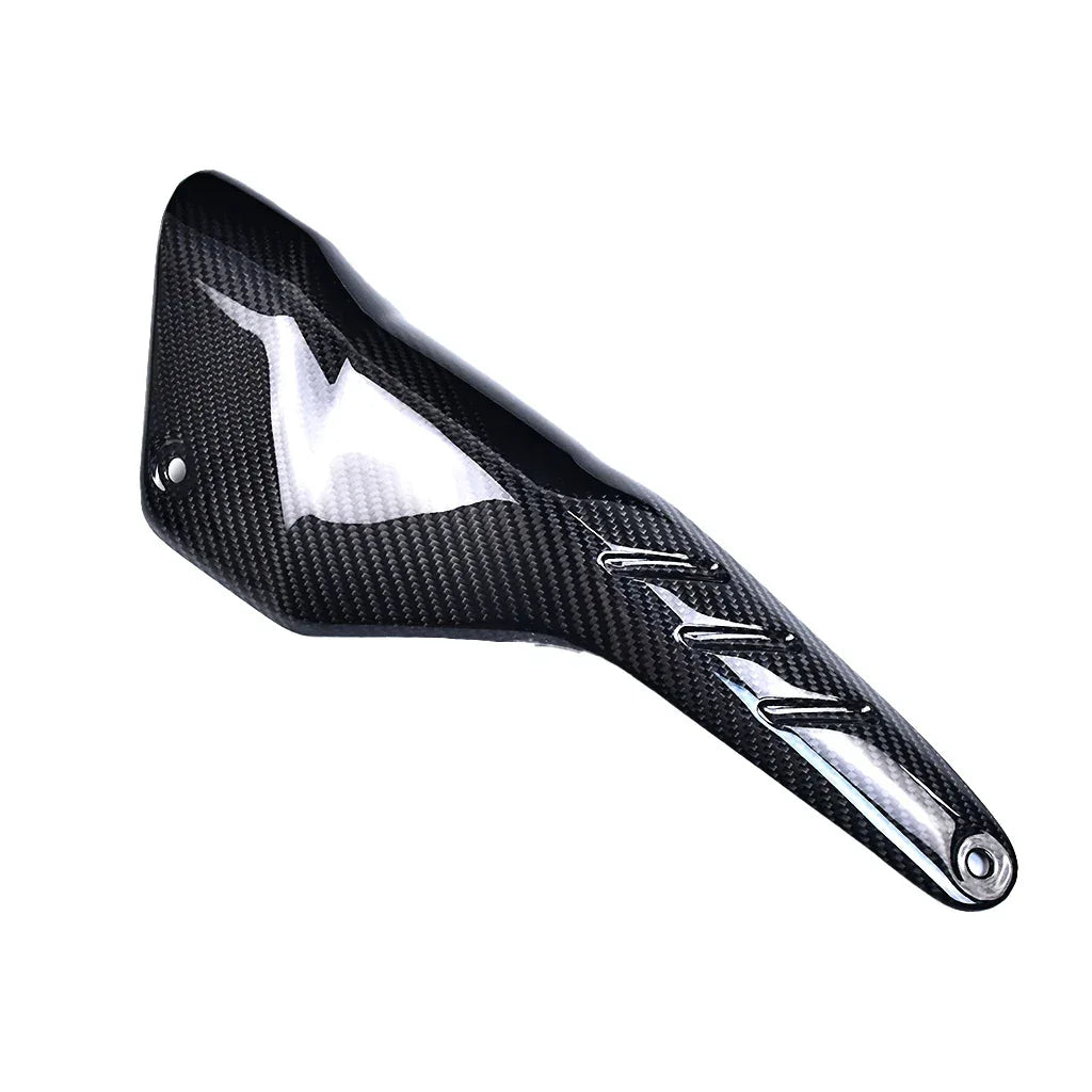 Parafango moto in carbonio nero, accessorio tuning Da300Cavalli per personalizzazione