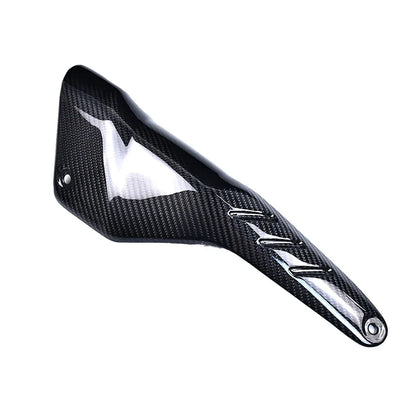 Parafango moto in carbonio nero, accessorio tuning Da300Cavalli per personalizzazione