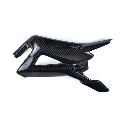 Carena moto in fibra di carbonio nero lucido, ricambio tuning Da300Cavalli