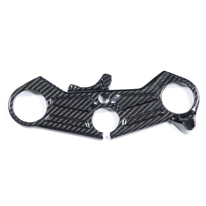 Piastra di sterzo moto in fibra di carbonio, ricambio tuning Da300Cavalli