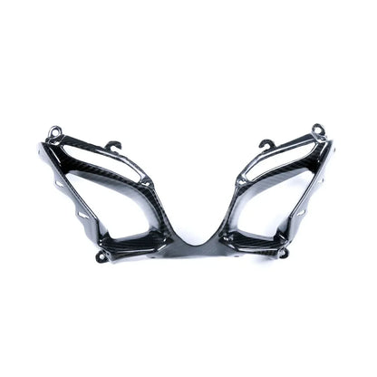 Carena moto in carbonio, accessorio tuning Da300Cavalli, fondo bianco, stile moderno