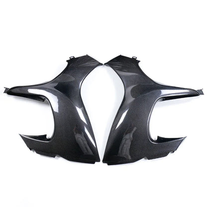 Coppia di parafanghi tuning in fibra di carbonio per auto, ricambio da300cavalli.