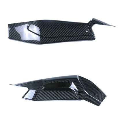 Coppia di cover laterali in carbonio per moto, accessori tuning Da300Cavalli