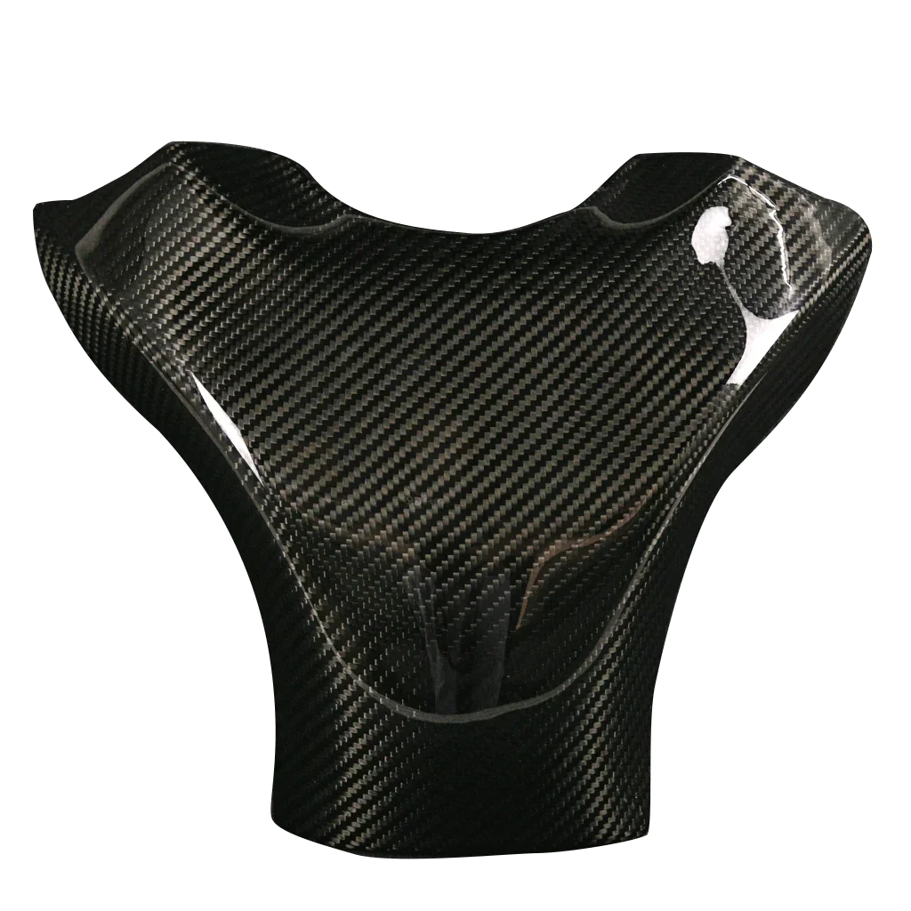 Cover protezione moto in carbonio, ricambio tuning Da300Cavalli, dettagli fibra elegante