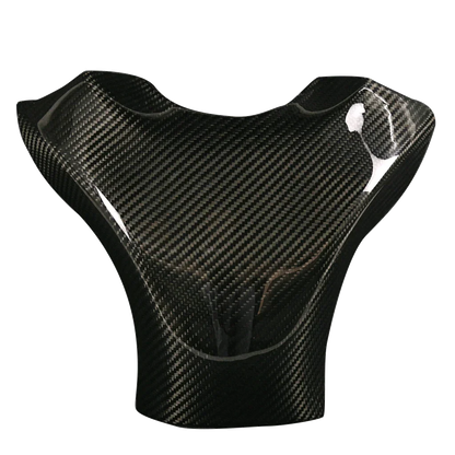 Cover protezione moto in carbonio, ricambio tuning Da300Cavalli, dettagli fibra elegante