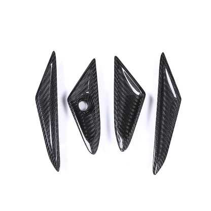 Set di coperture angolari in fibra di carbonio per auto, accessorio tuning Da300Cavalli