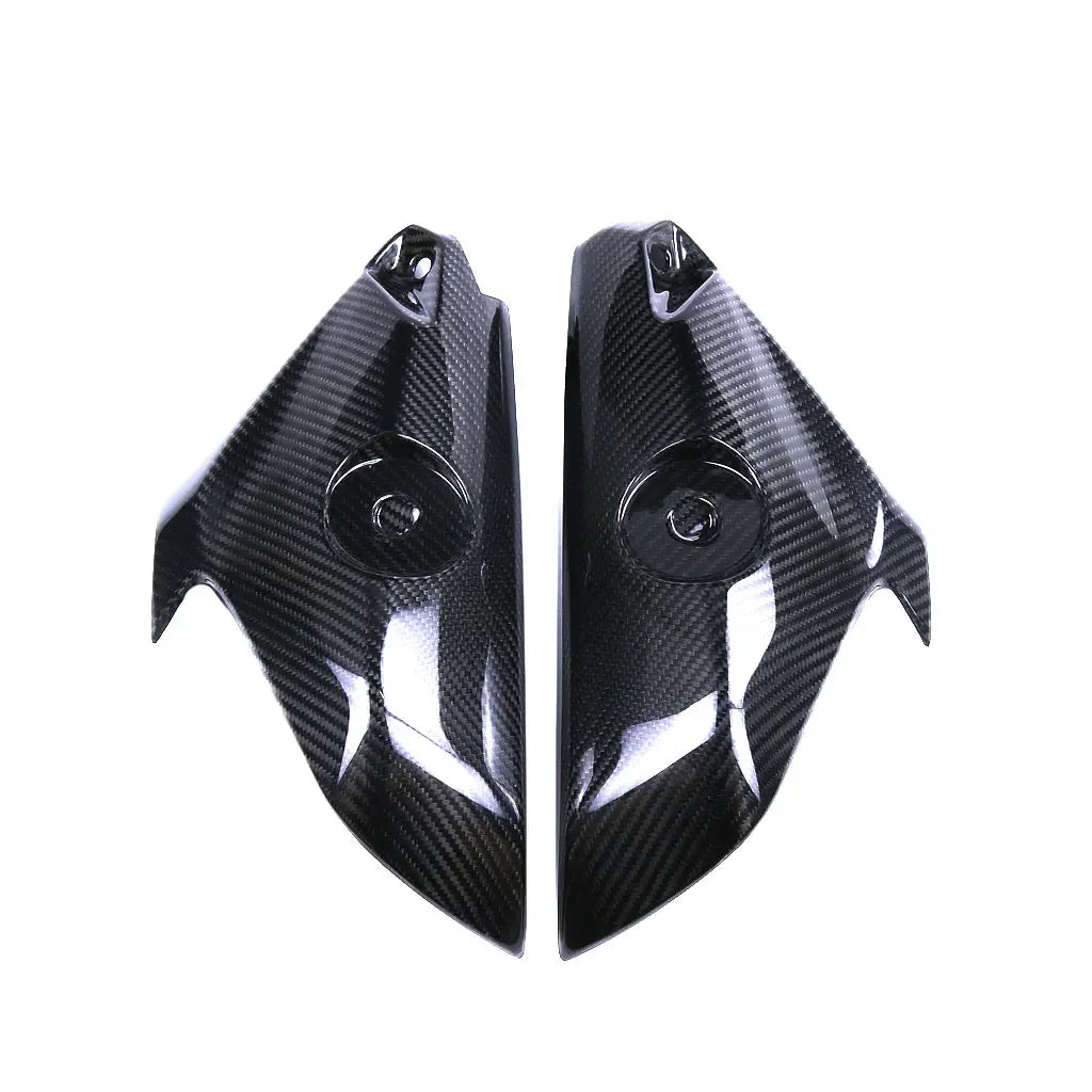 Coppia carene moto in fibra di carbonio lucida per tuning, accessori Da300Cavalli