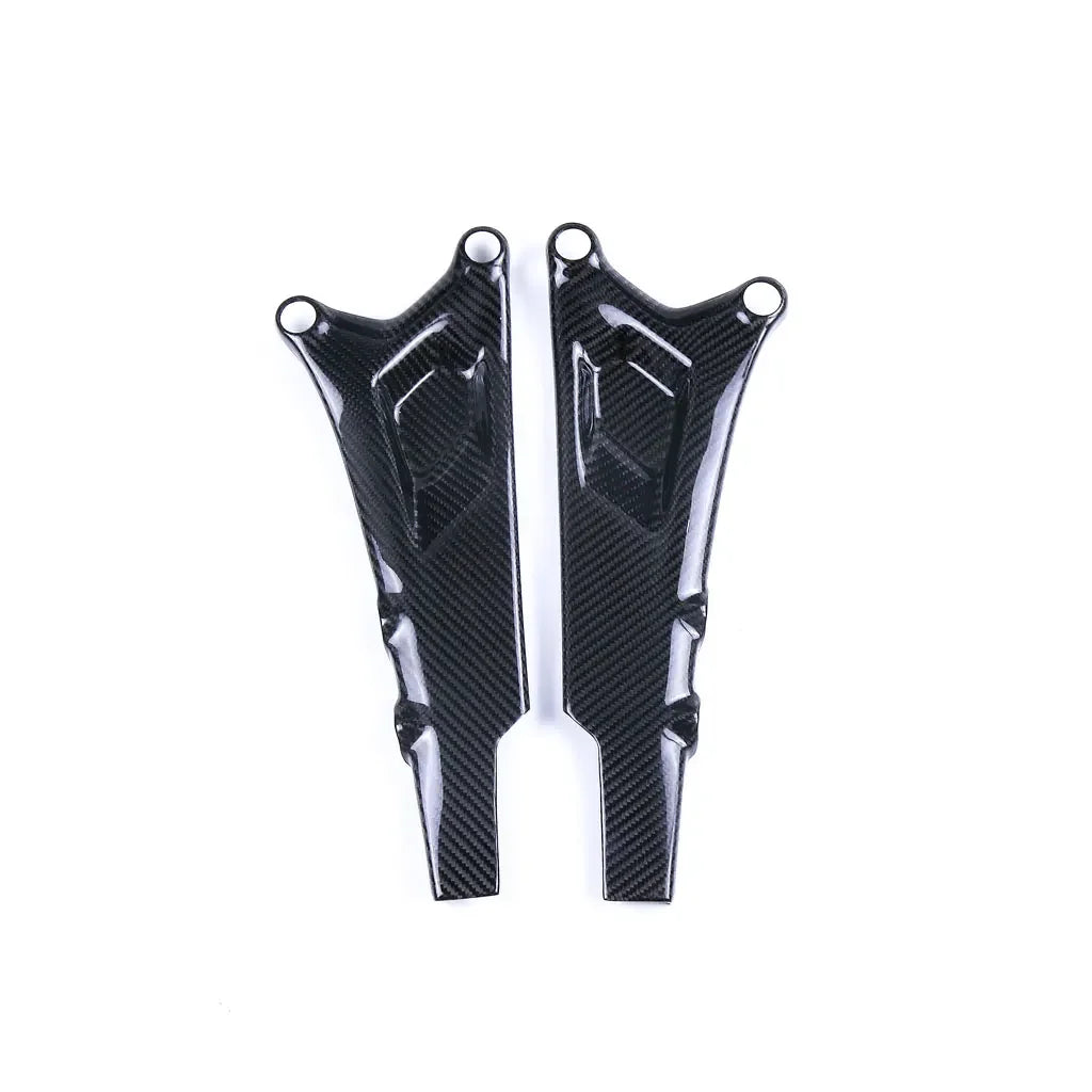 Coppia cover laterali in fibra di carbonio per moto, accessori tuning Da300Cavalli