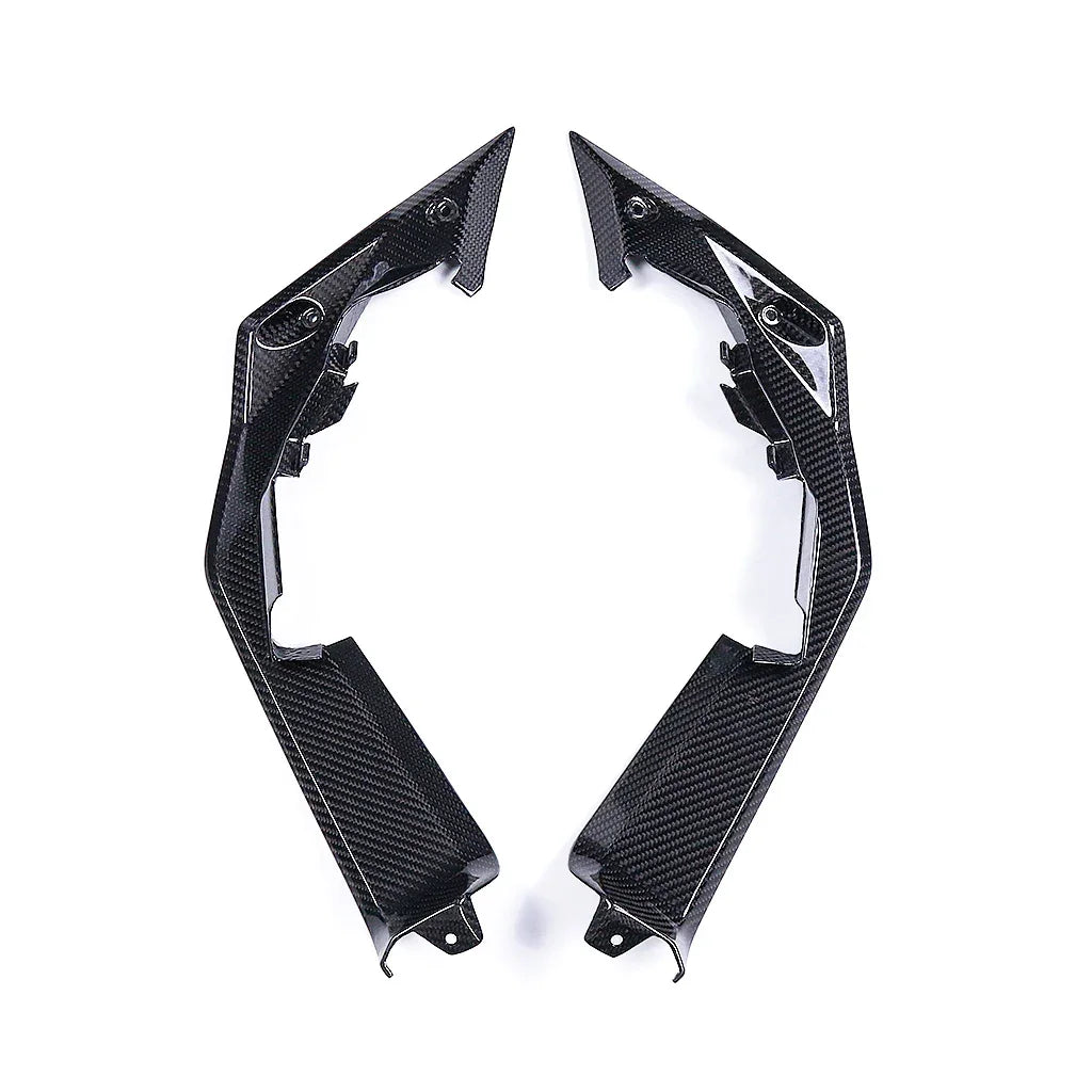 Coppia carene laterali in carbonio per moto, ricambio tuning Da300Cavalli