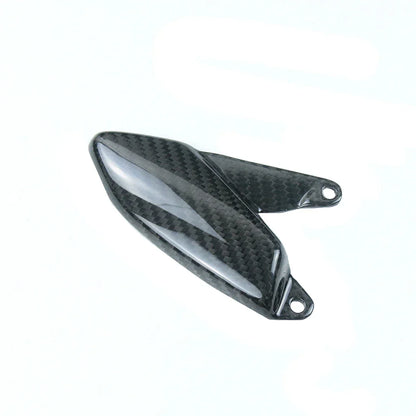 Coppia di copri leva moto in carbonio lucido, accessori tuning Da300Cavalli