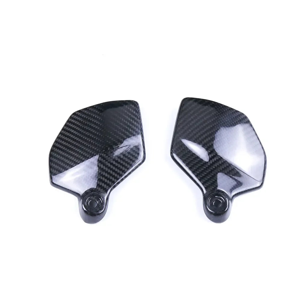 Coppia di cover specchietti retrovisori in carbonio per tuning auto, Da300Cavalli