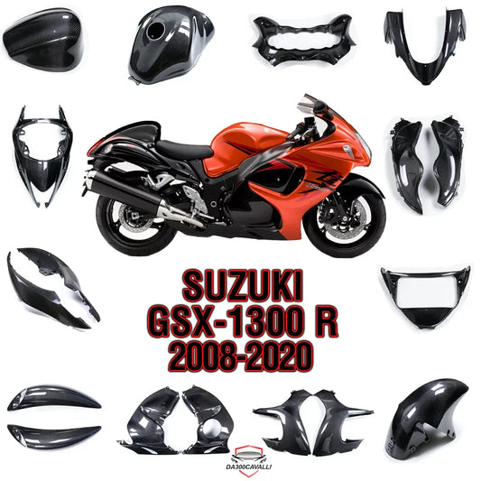 Carene in carbonio per Suzuki GSX1300R Hayabusa 2008-2020, ricambi tuning moto Da300Cavalli