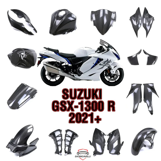 Kit carene in carbonio per Suzuki Hayabusa GSX1300R 2021, ricambi moto da300cavalli