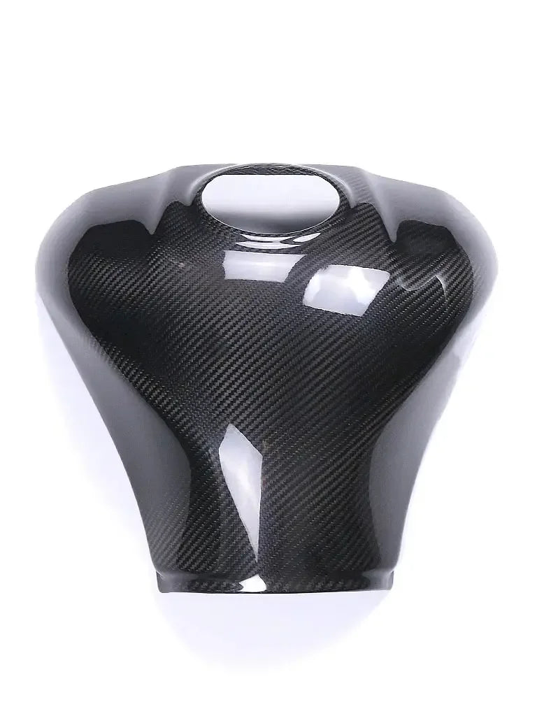 Copertura serbatoio moto in carbonio lucido, ricambio tuning Da300Cavalli