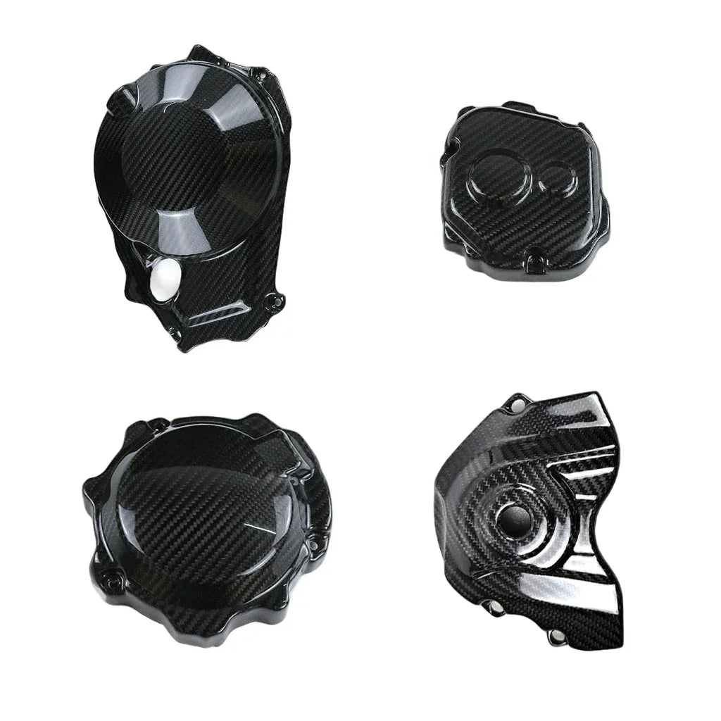 Set di carter protettivi in carbonio per moto, ricambio tuning Da300Cavalli.