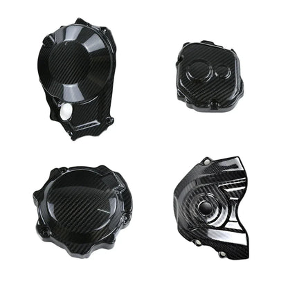 Set di carter protettivi in carbonio per moto, ricambio tuning Da300Cavalli.