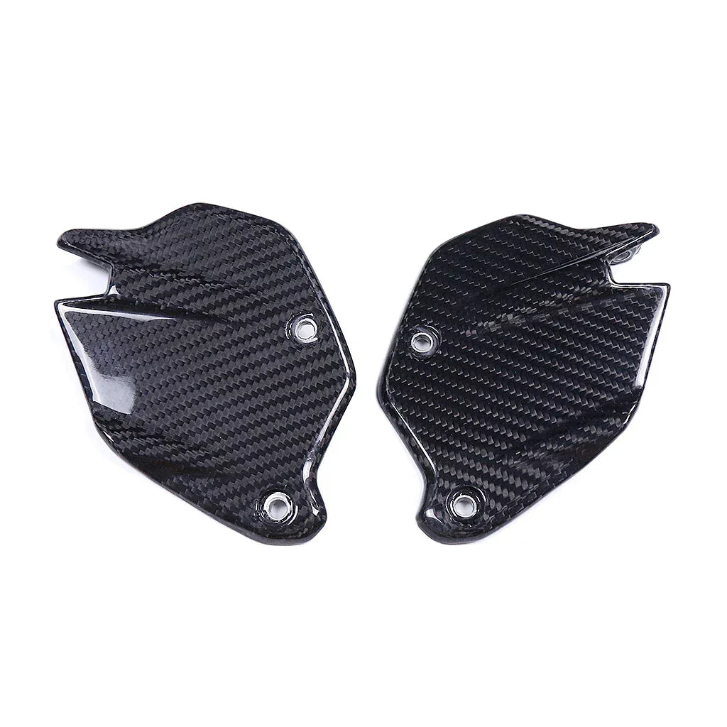 Coppia di paratacchi in carbonio per moto, accessori tuning Da300Cavalli