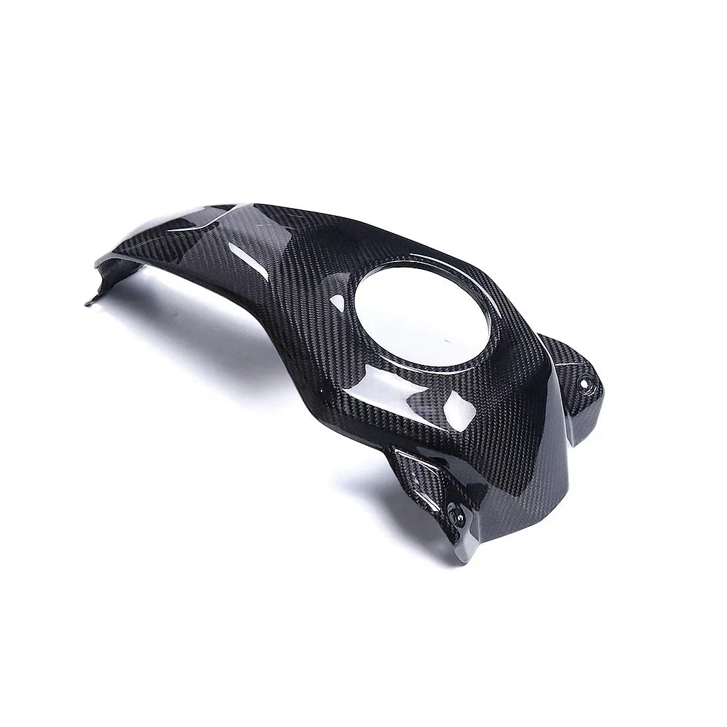 Cover serbatoio moto in carbonio lucido, accessorio tuning Da300Cavalli