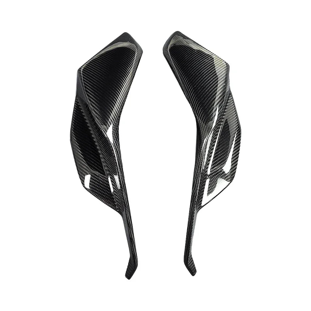 Coppia di carene laterali in carbonio per moto, accessorio tuning Da300Cavalli