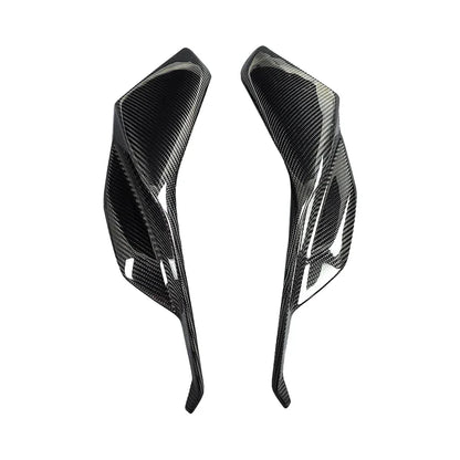 Coppia di carene laterali in carbonio per moto, accessorio tuning Da300Cavalli
