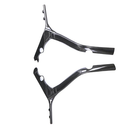 Coppia cover in fibra di carbonio per cruscotto auto tuning Da300Cavalli