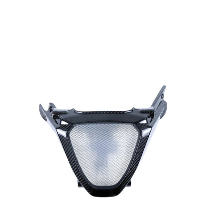 Carena anteriore moto in carbonio, accessorio tuning Da300Cavalli, sfondo bianco