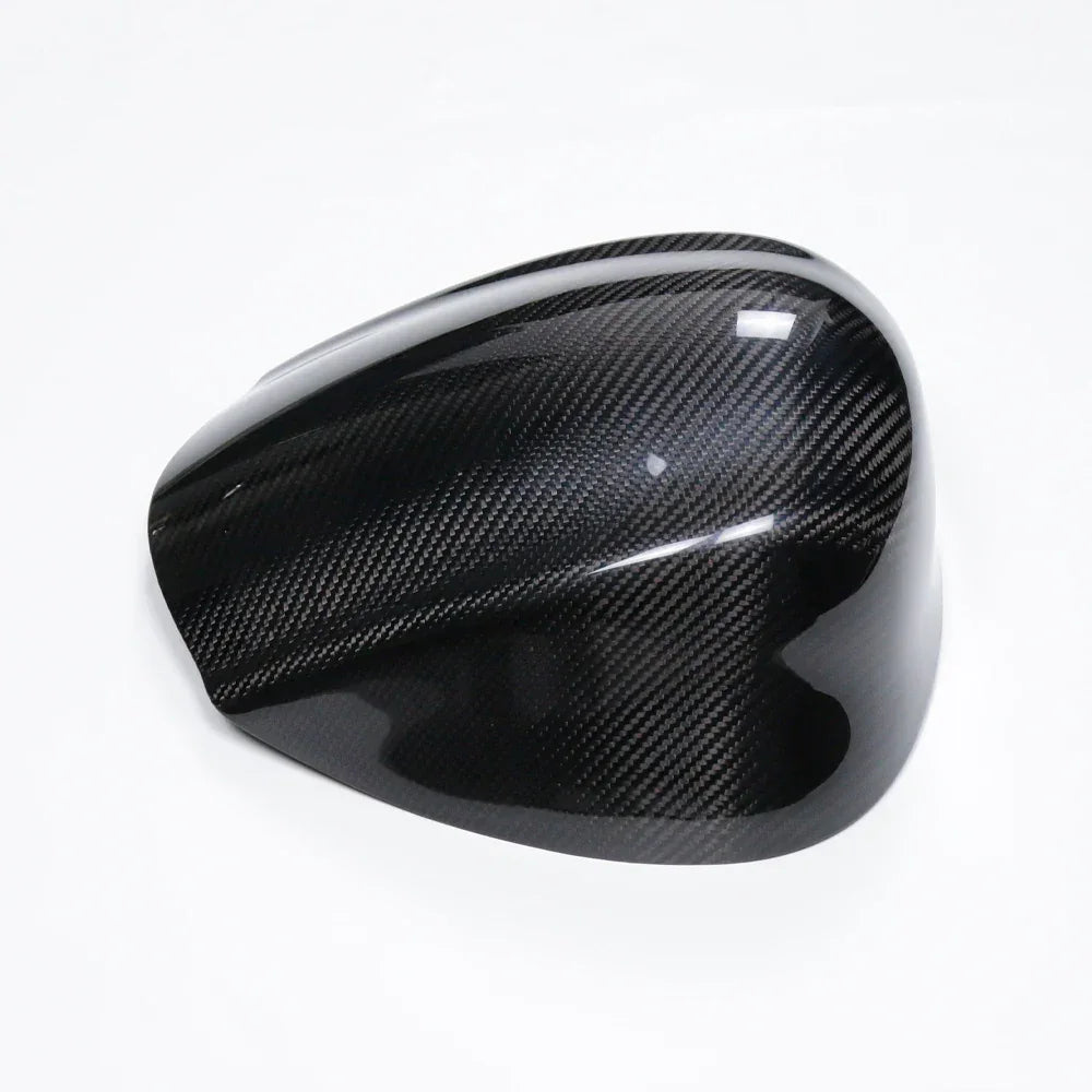 Cover specchietto retrovisore in carbonio lucido per tuning auto, Da300Cavalli