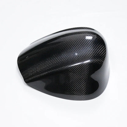 Cover specchietto retrovisore in carbonio lucido per tuning auto, Da300Cavalli