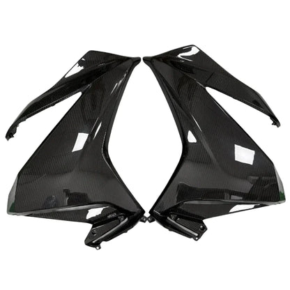 Carene moto in fibra di carbonio nero lucido per tuning Da300Cavalli