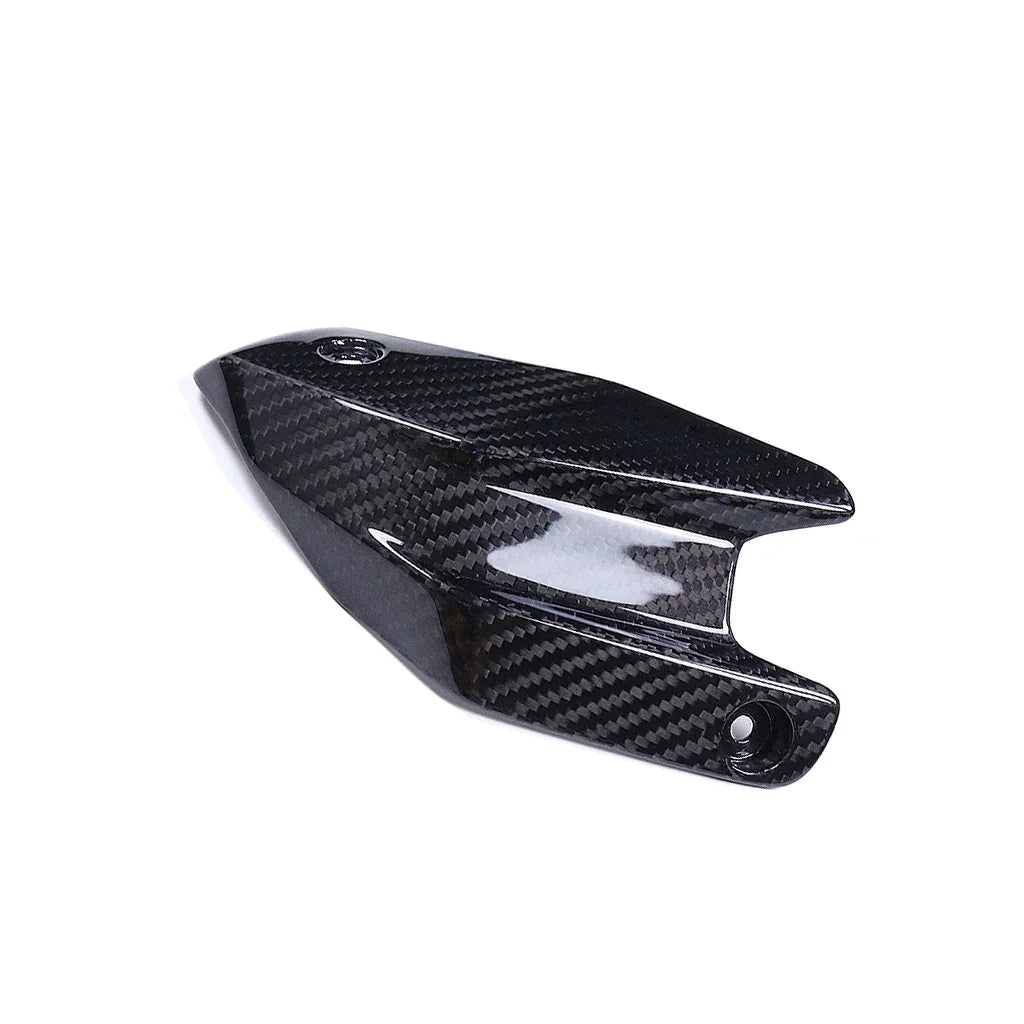 Paracalore moto in carbonio, ricambio tuning per Da300Cavalli, fondo bianco