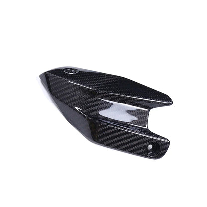 Paracalore moto in carbonio, ricambio tuning per Da300Cavalli, fondo bianco