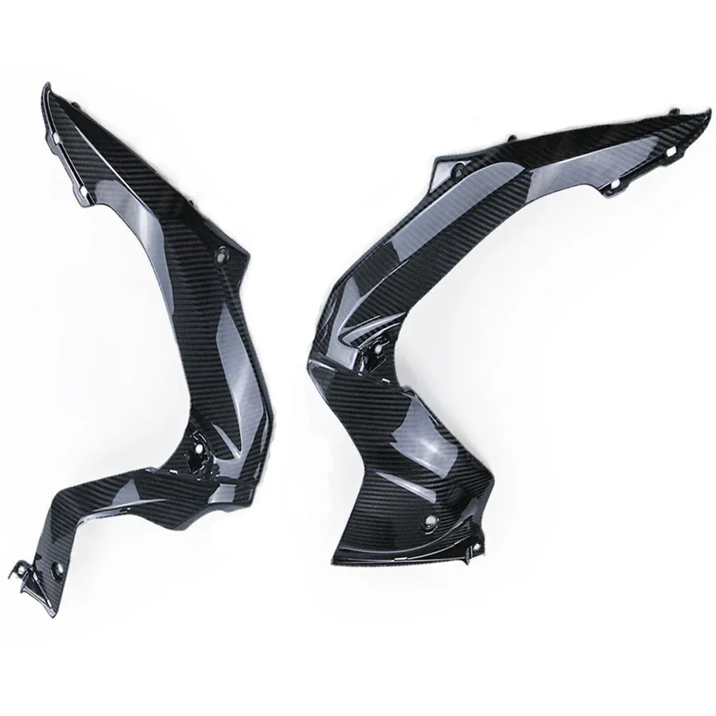 Coppia carene laterali moto in carbonio per tuning, accessori Da300Cavalli