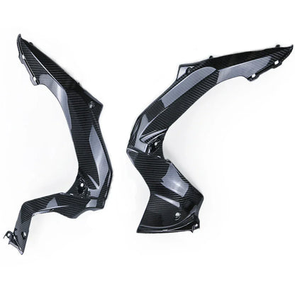 Coppia carene laterali moto in carbonio per tuning, accessori Da300Cavalli