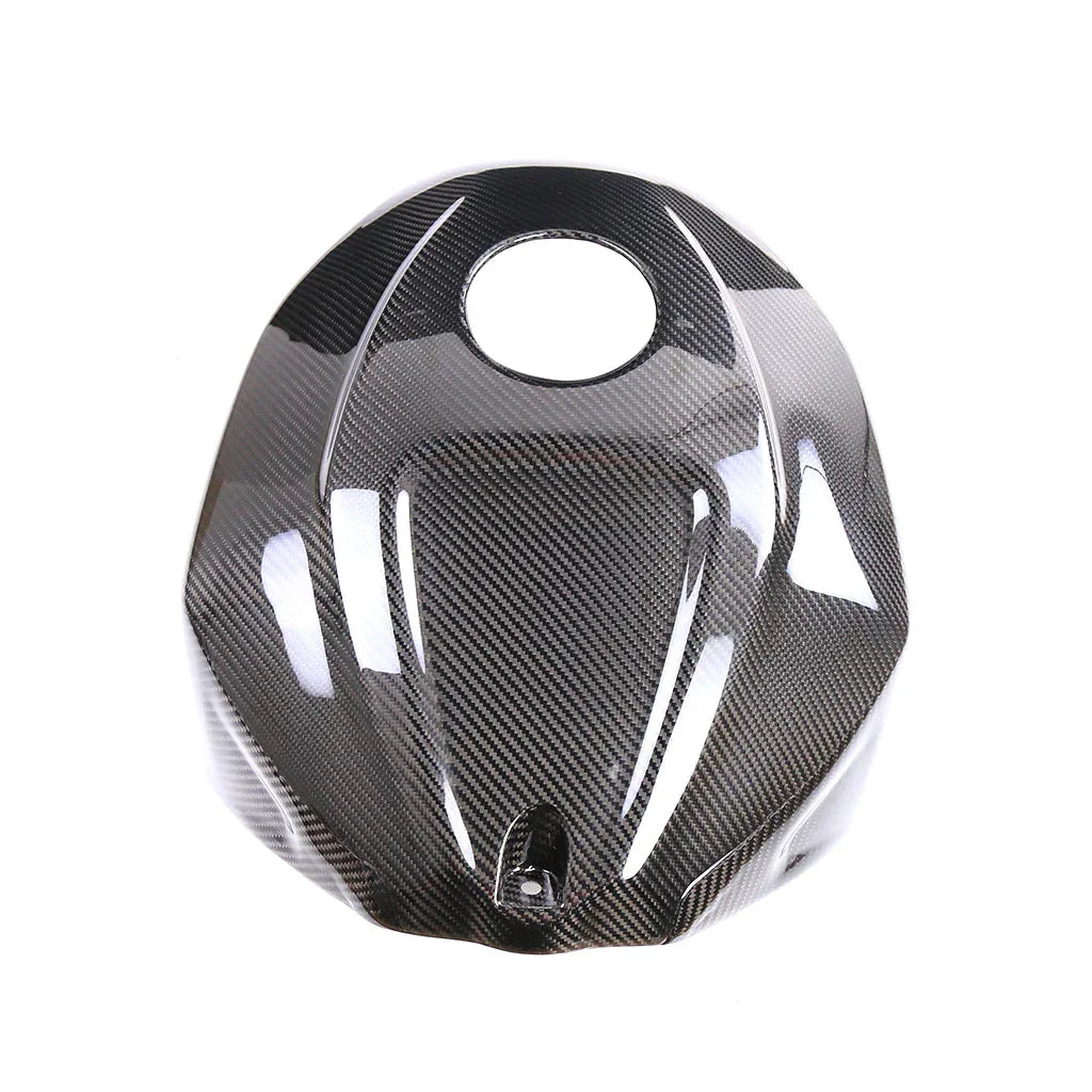 Cover serbatoio moto in carbonio lucido, ricambio tuning Da300Cavalli