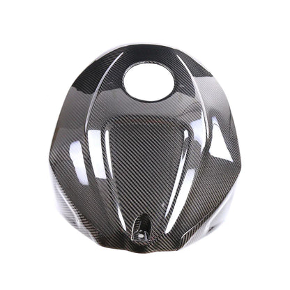 Cover serbatoio moto in carbonio lucido, ricambio tuning Da300Cavalli