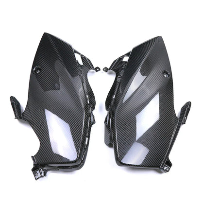 Coppia di carene laterali in carbonio per moto, accessorio tuning Da300Cavalli