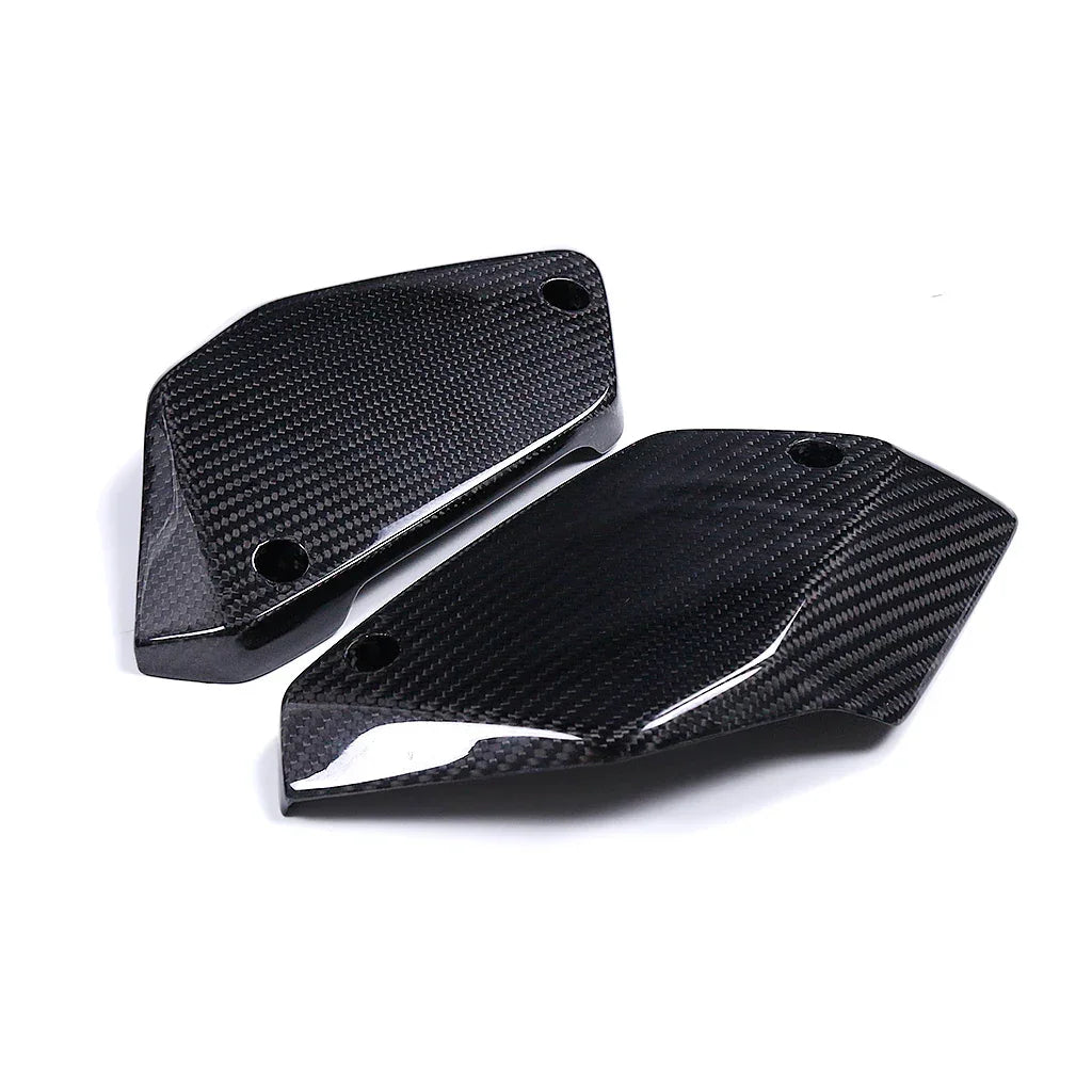 Coppia cover in fibra di carbonio per tuning moto, accessori Da300Cavalli