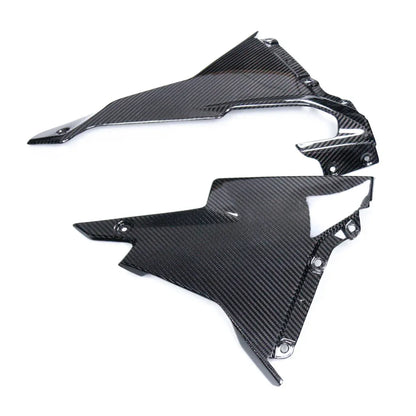 Coppia di carene laterali in carbonio per moto, accessorio tuning Da300Cavalli