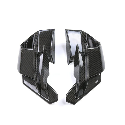 Coppia di prese d'aria in carbonio per tuning auto, accessorio Da300Cavalli