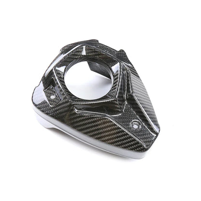 Cover serbatoio moto in carbonio, ricambio tuning Da300Cavalli, sfondo bianco