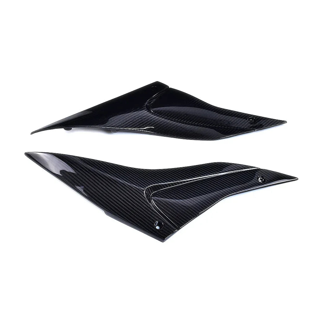 Coppia cover laterali in fibra di carbonio per moto, accessorio tuning Da300Cavalli