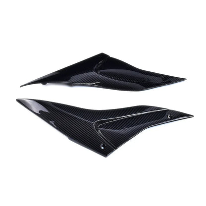 Coppia cover laterali in fibra di carbonio per moto, accessorio tuning Da300Cavalli