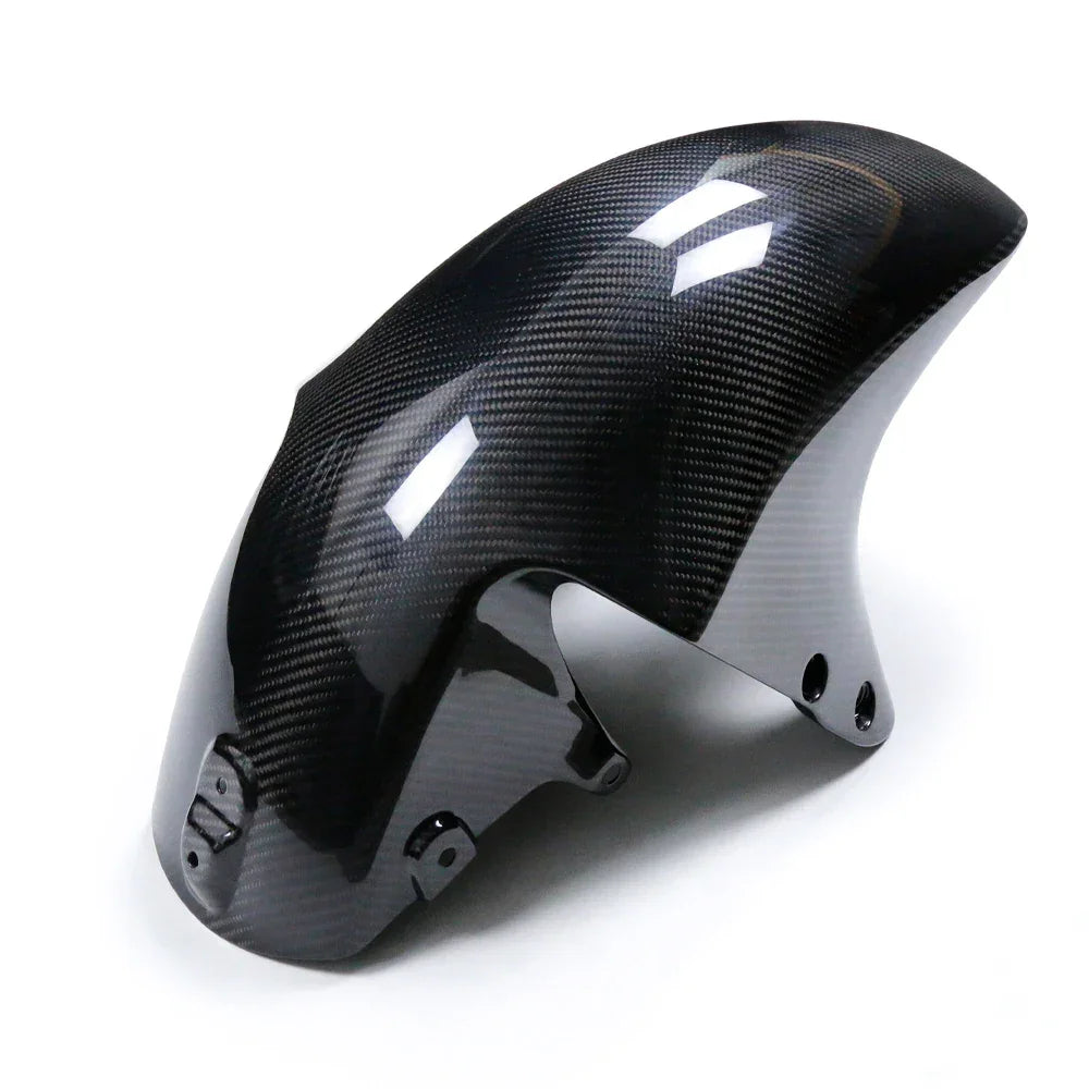 Parafango anteriore in carbonio per moto, tuning Da300Cavalli, ricambio lucido
