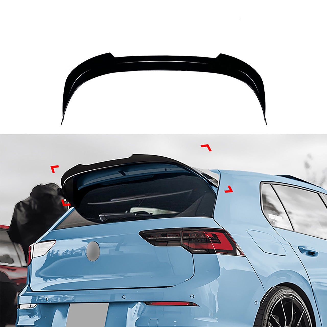 Copertura spoiler da tetto per VW Golf VIII clubsport – Simoni Racing – foto 3