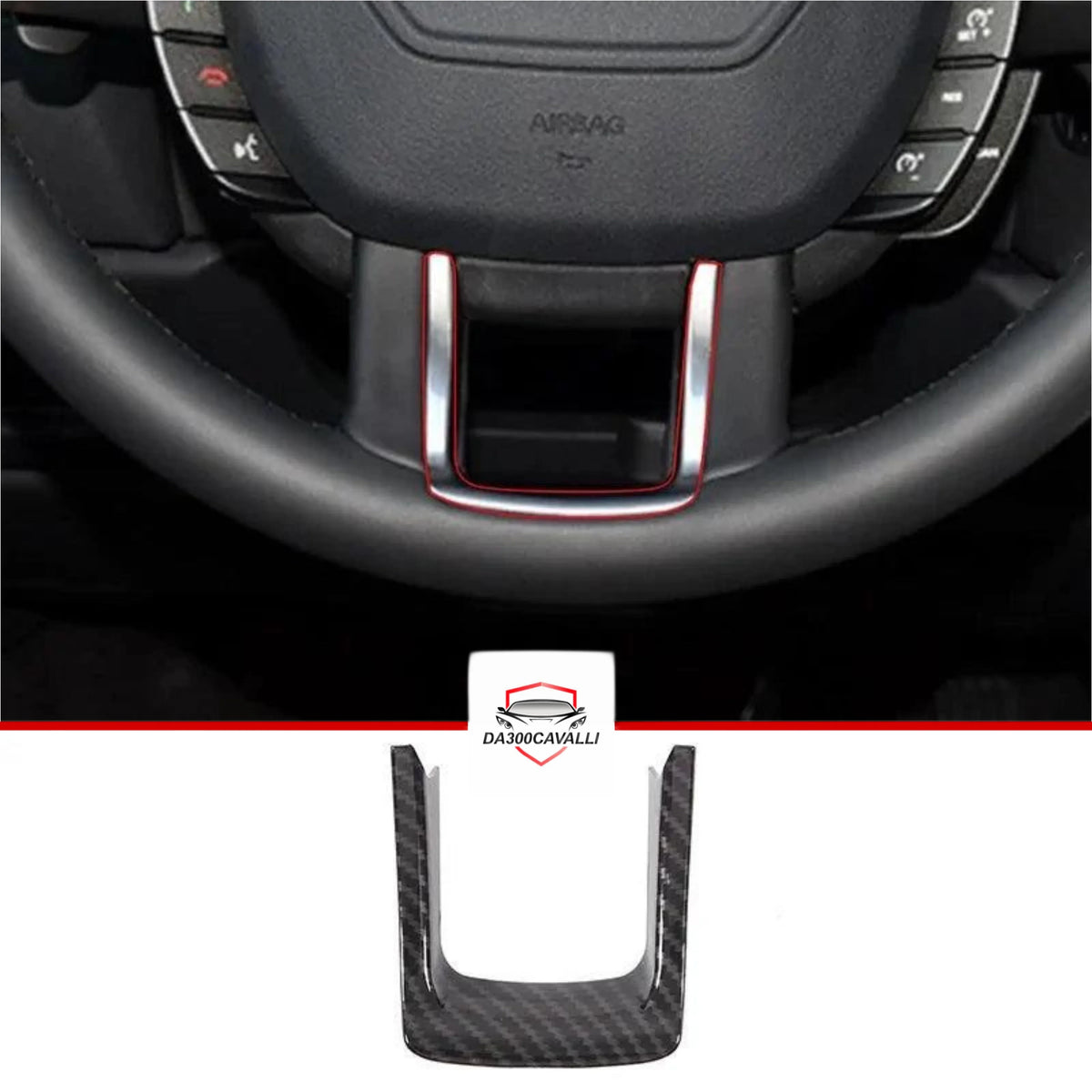 Accessori Interni Range Rover Evoque (2011-2018) Fibra Di Carbonio — Da300Cavalli — foto 12
