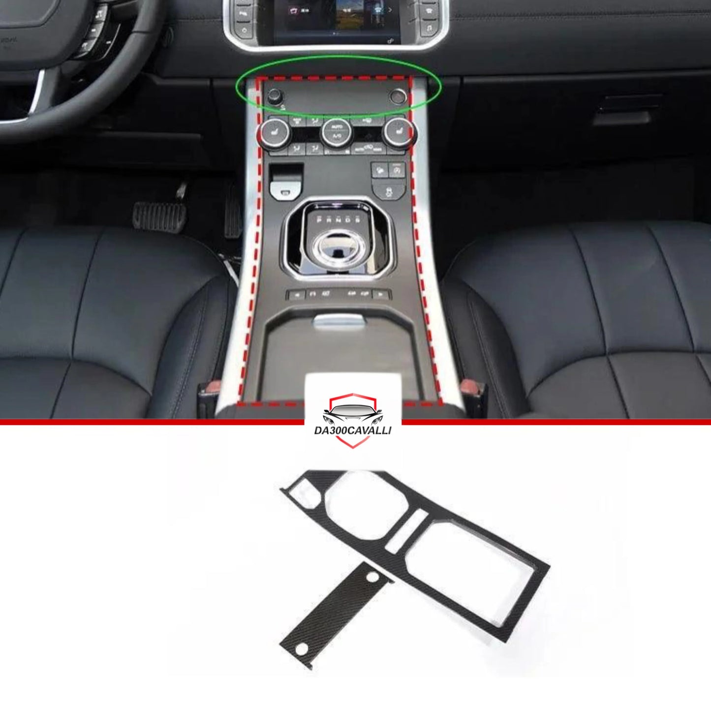 Accessori Interni Range Rover Evoque (2011-2018) Fibra Di Carbonio — Da300Cavalli — foto 6